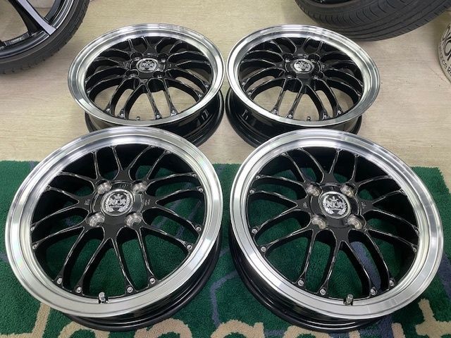 ホイール4本セット マイスター ブルネッロ 15インチ 4.5J 45 PCD100-4H タント ウエイク N-BOX N-ONE ゼスト スペーシア