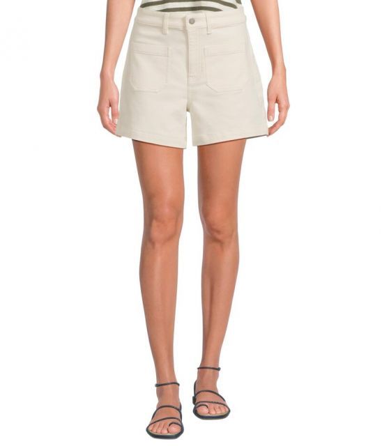 【送料無料】 ファレティ レディース ハーフパンツ・ショーツ ボトムス Stretch Terry Patch Pocket Shorts Egret