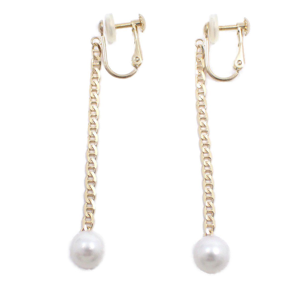 VENDOME AOYAMA ヴァンドーム青山 チェーン イヤリング K18/K10/パール  