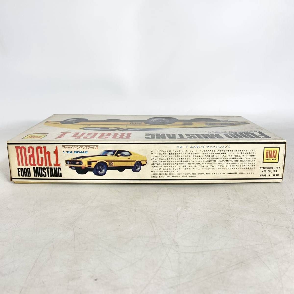 未組立 オオタキ 1/24 フォード ムスタング マッハⅠ FORD MUSTANG mach1 モーター付 プラモデル OTAKI OT3-46 -  メルカリ