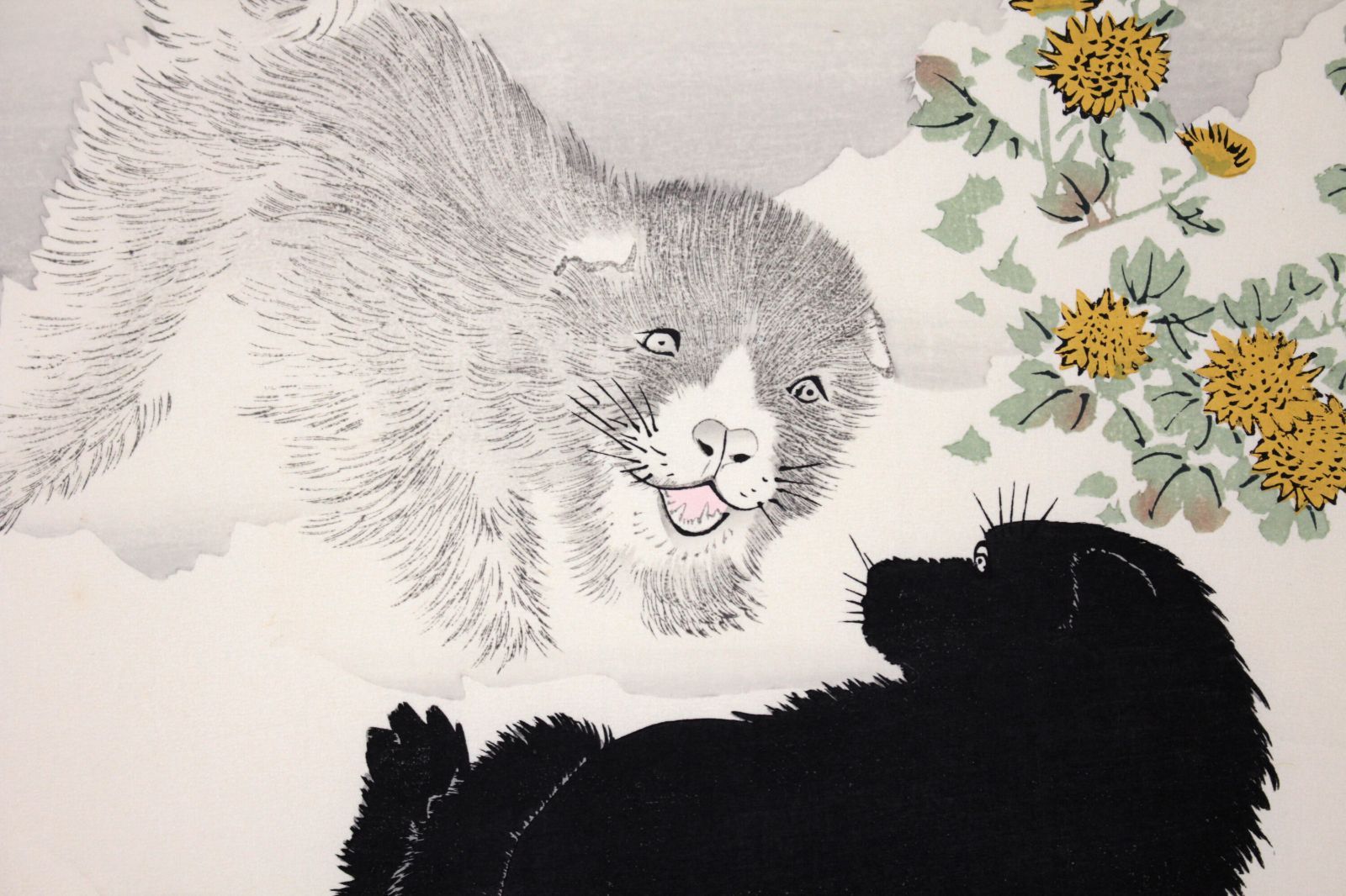 円山応挙 「雪中狗児」 木版画 絵画 - メルカリ