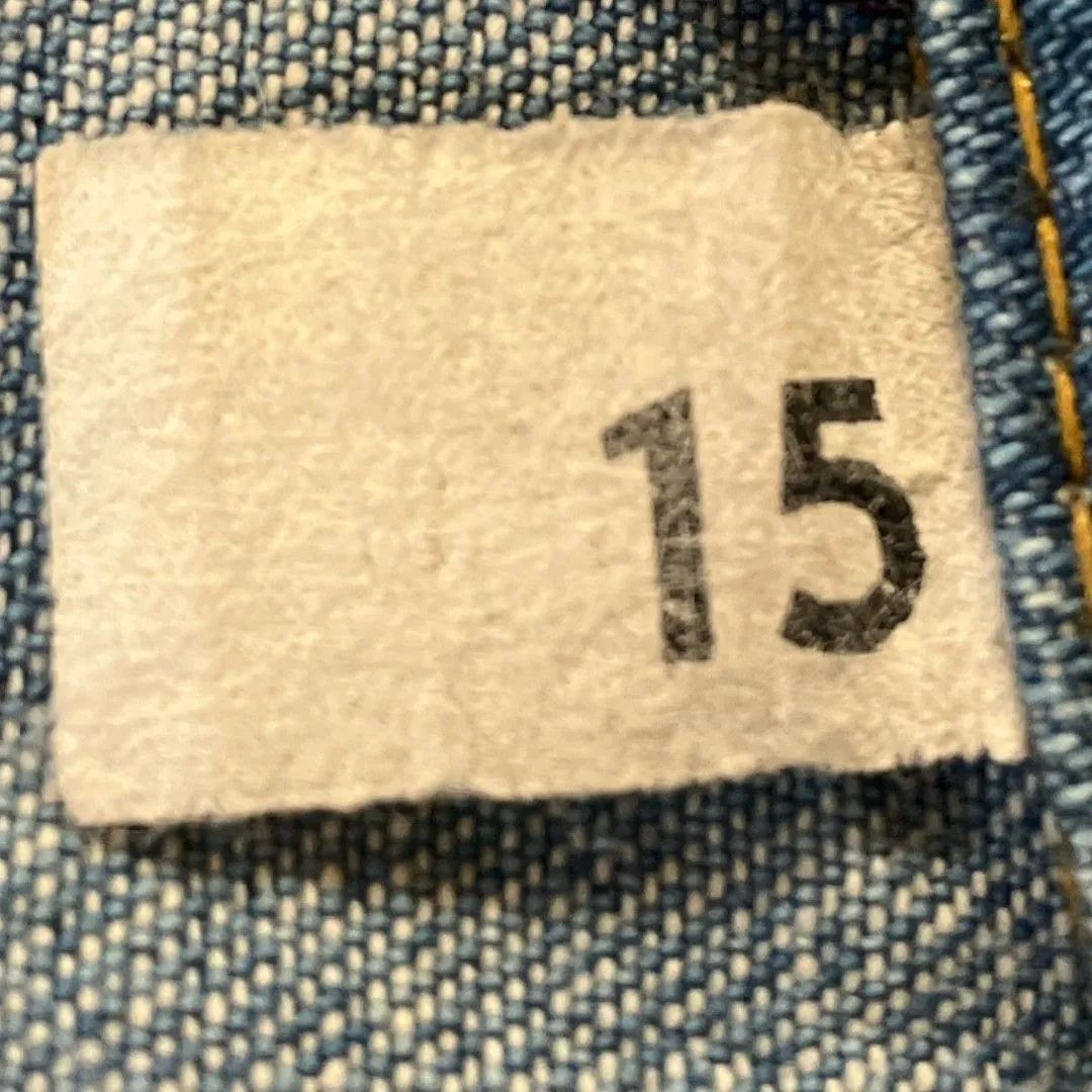 日本全国無料配達! 70 s Landlubber ランドラバー デニムワンピース 秋 青 ブルー アメリカ製 古着 Plus-No.289 人気アイテムお得に購入！