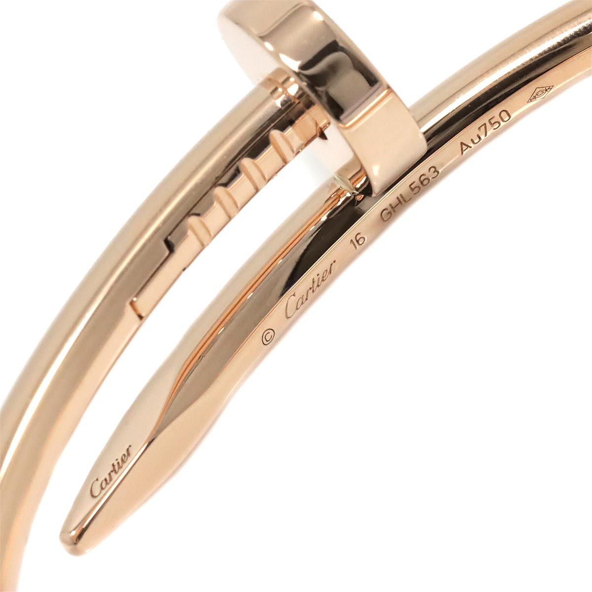 カルティエ Cartier ジュストアンクル #16 ブレスレット K18 PG ピンク