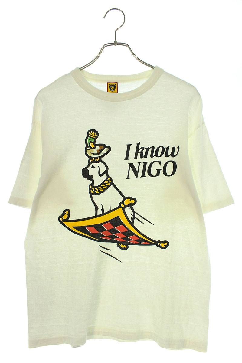 ヒューマンメイド 22SS I KNOW NIGO T-SHIRT ドッグプリントTシャツ