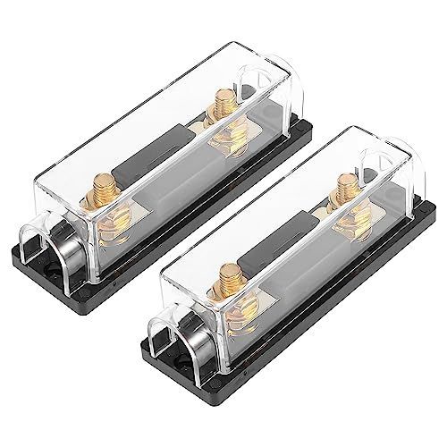 40A X AUTOHAUX ヒューズホルダー ヒューズ ヒューズボックス ヒューズキャップ ヒューズ管 ブラックANLヒューズ カーオーディオビデオステレオ用 2個入り 40A