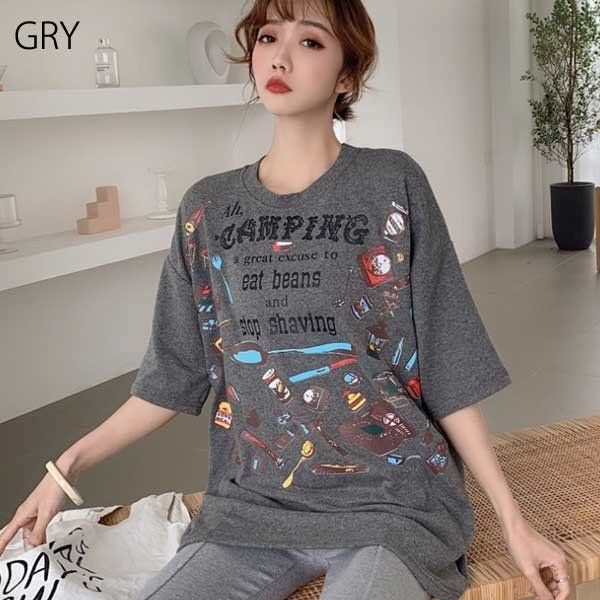 Tシャツ レディース トップス 半袖 チュニック プールオーバー クルーネック カジュアル シンプル かわいい 春 楽天市場】VICTORIA Tシャツ レディース キャラT トップス
