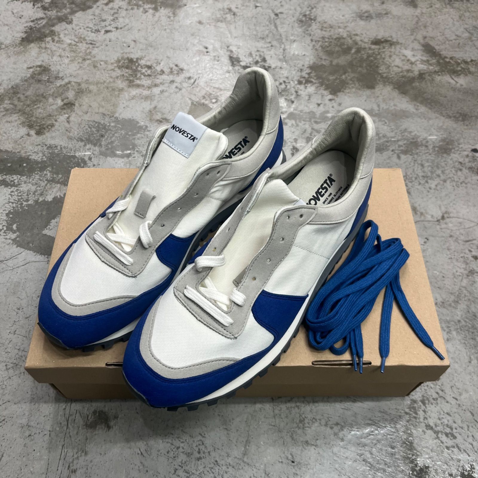 参考上代27500円 未使用品 NOVESTA MARATHON VEGAN TRAIL BLUE 