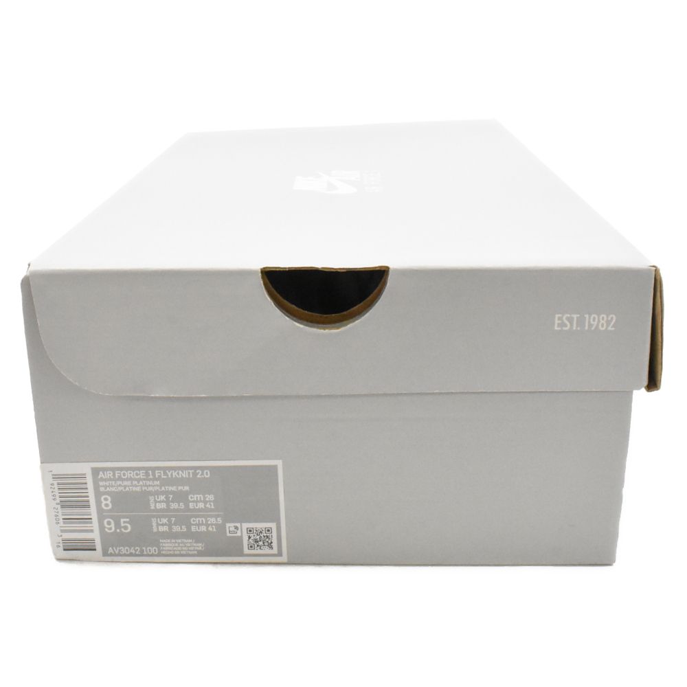 NIKE AIR FORCE 1 FLYKNIT 2.0 AV3042 100 1 US8 26cm