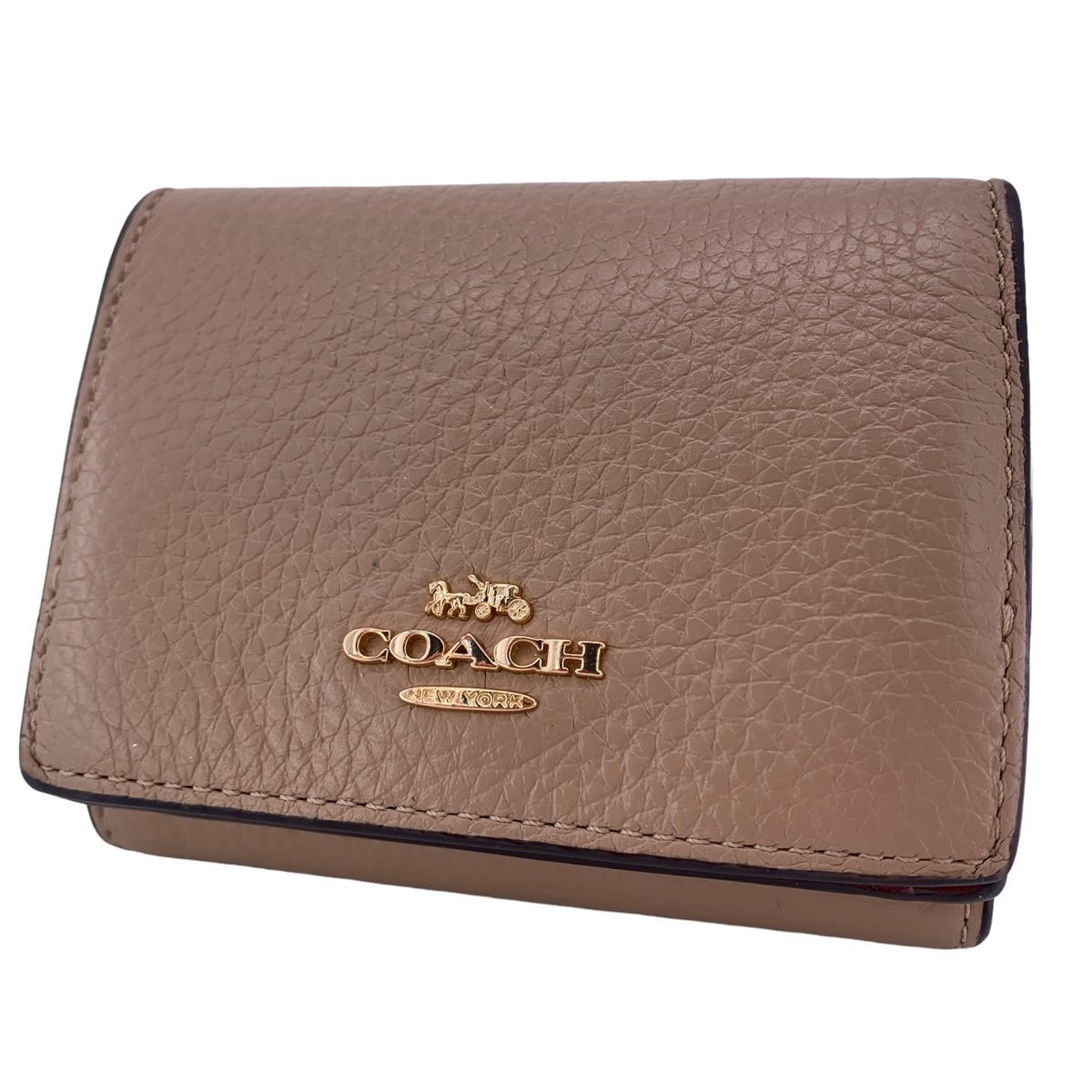 中古】 COACH コーチ レディース 三つ折り財布 88666 IMTAU オリガミ