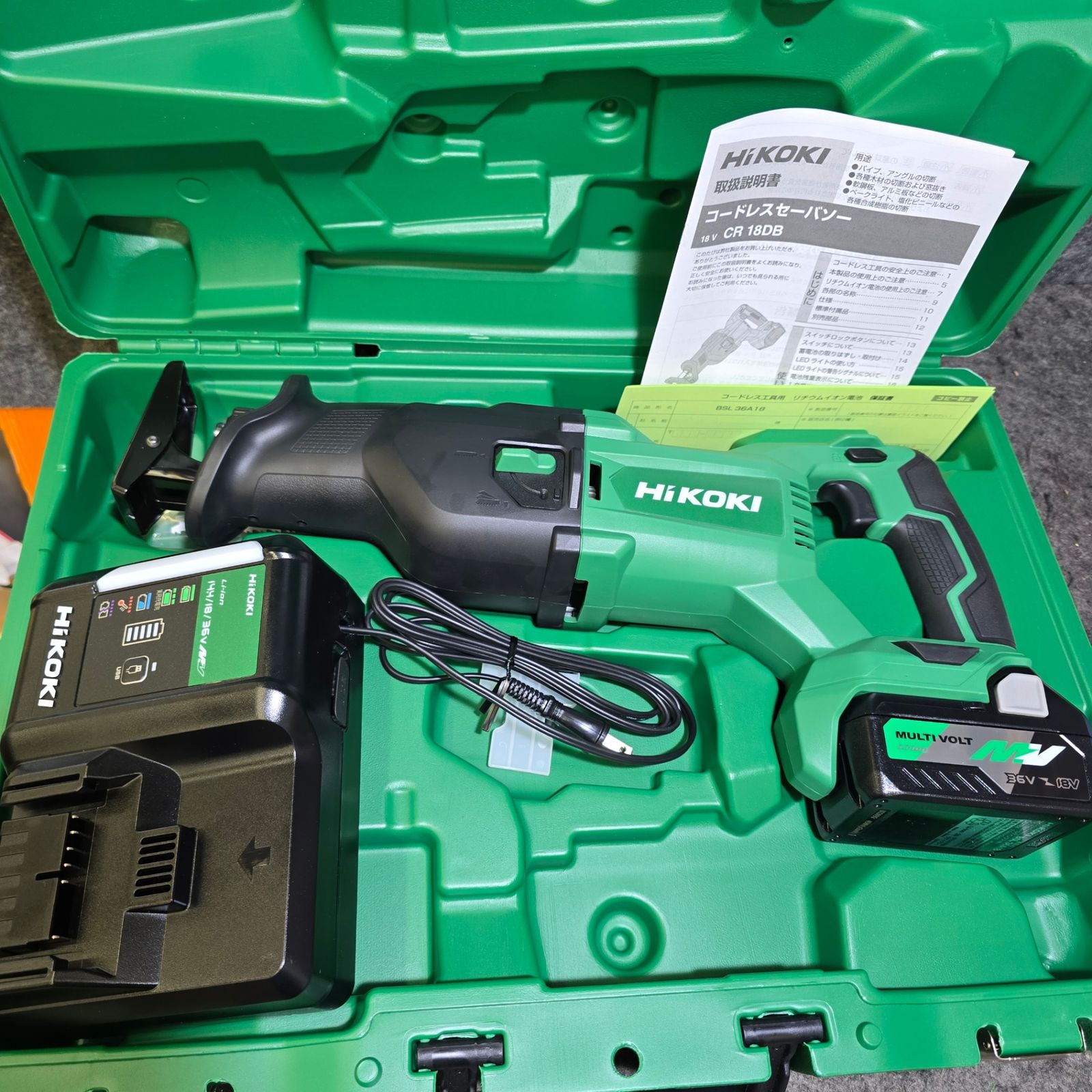 【未使用品】ハイコーキ(HIKOKI ※旧:日立工機) コードレスレシプロソー CR18DB(XP)【桶川店】