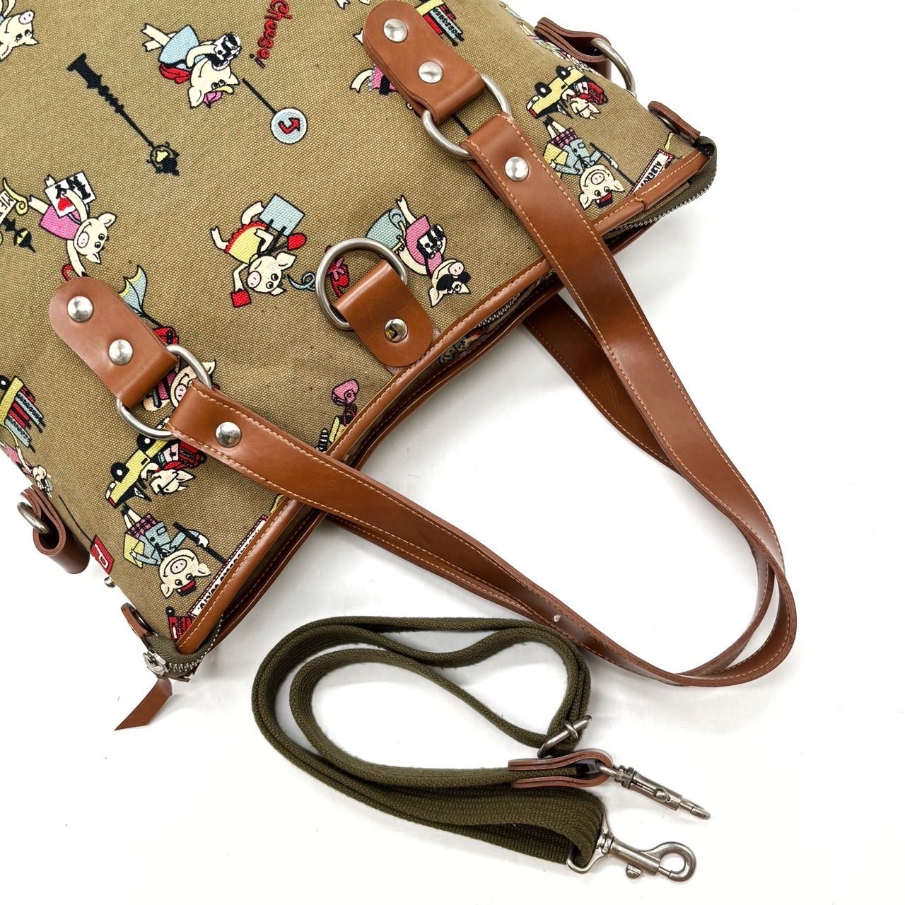 美品】 OLLEBOREBLA オレボレブラ トートバッグ ハンドバッグ 