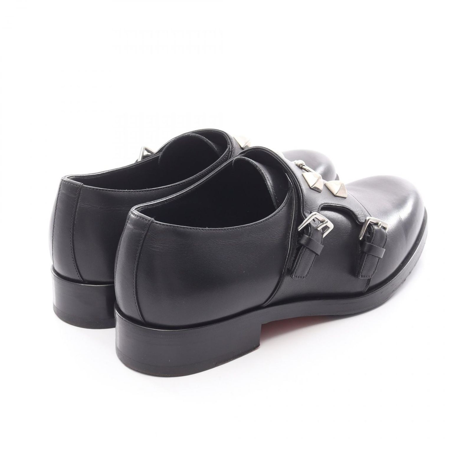 HERMES エルメス コリエドシアン プレーントゥ ダブルモンクストラップ ドレスシューズ