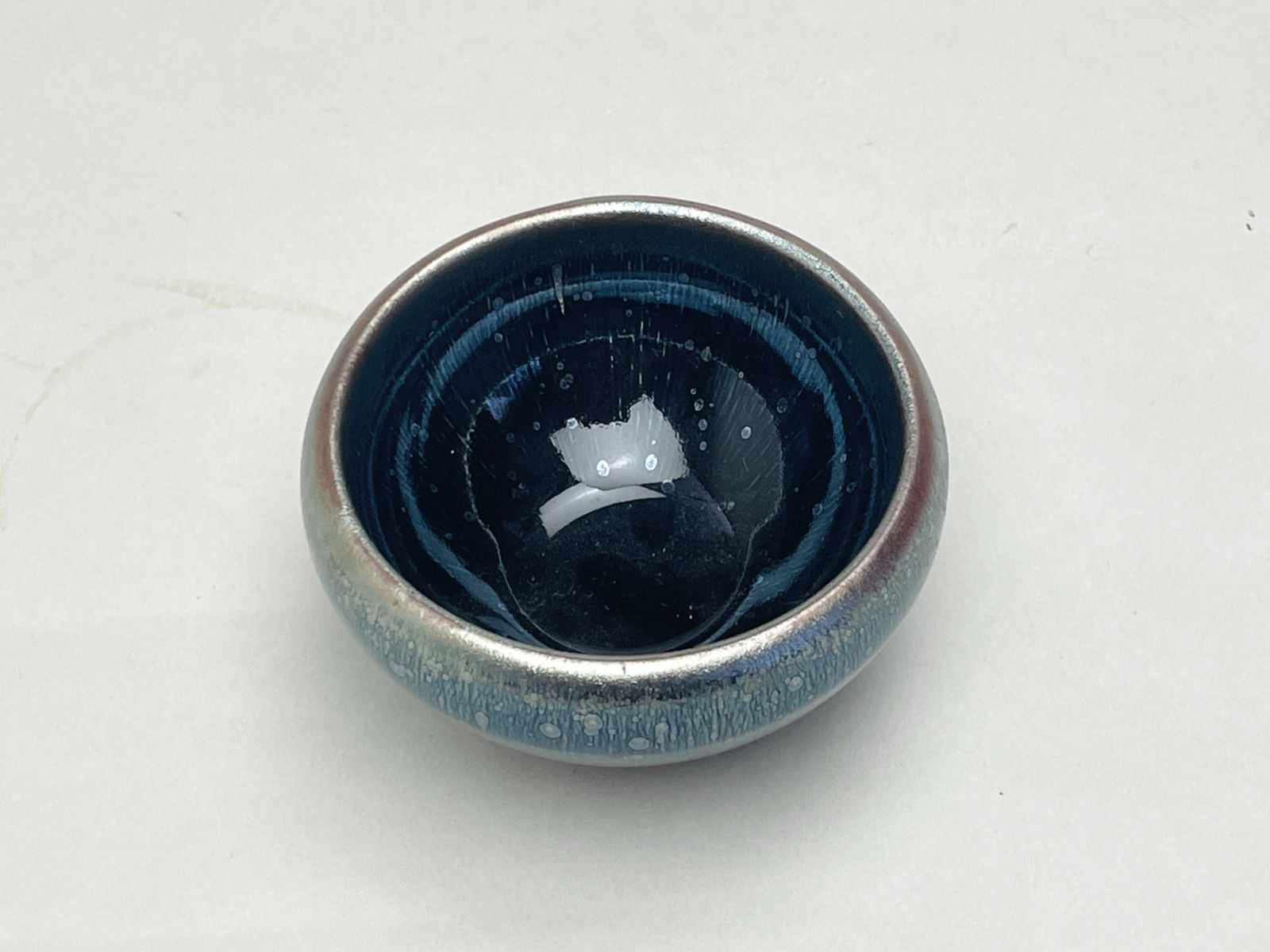 窯変天目小鉢ペア 銀彩 中国 建阳 水吉 建盛 WWW_SKLAD-KIRPICHA_RU