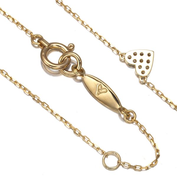 アーカー ネックレス ダイヤ ダイヤモンド 0.05ct ハートパヴェ