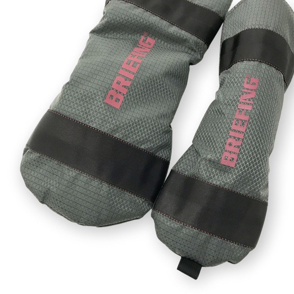 BRIEFING GOLF ブリーフィング  ヘッドカバー 2点セット  グレー系 DR/FW [240101493031] ゴルフウェア ストスト BRIEFING GOLF ブリーフィング ヘッドカバー 2点セット グレー系