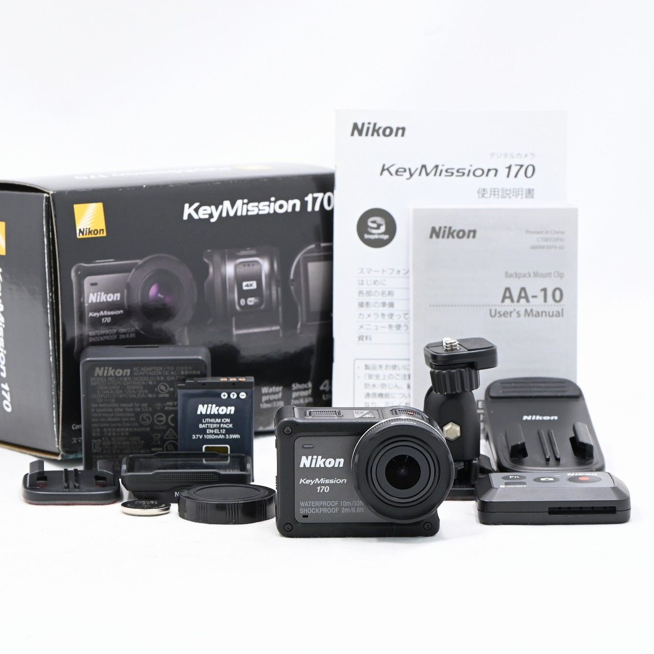 Nikon ニコン KeyMission 170 ブラック ビデオカメラ【】 【公式通販】