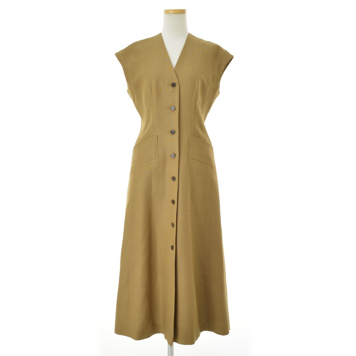 ESTNATION】24SS 41-109-11-050299 オックスVネックマキシフレンチ  