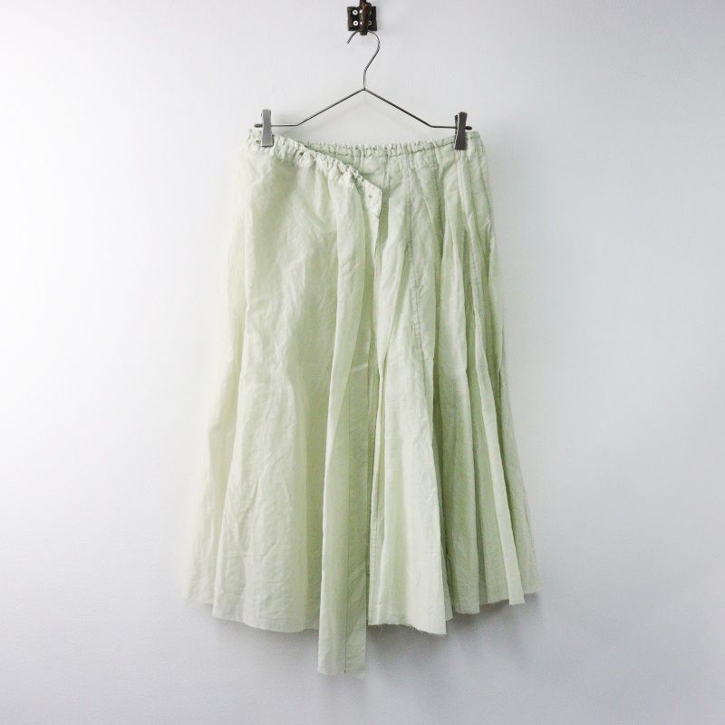 定価30800円 ヴラスブラム Vlas Blomme 13508013 コットン オーガンジー レイヤード スカート F ティーグリーン 2400014421439