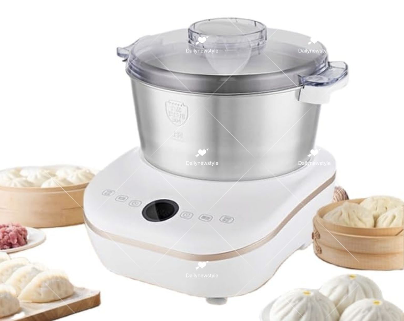 人気推薦◆電動 パンこね機 パン焼き器 生地こね?発酵 ステンレスポット5L 110V パン|お菓子|ピザ|パスタ|うどん|餃子生地作り 家庭用こね