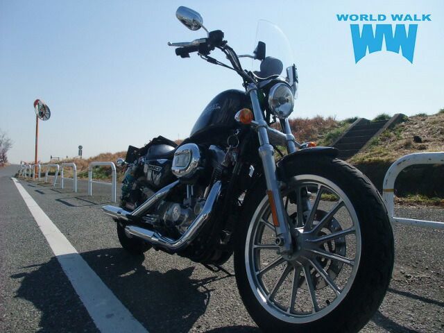 ハーレースポーツスターS用ダークスモークウィンドシールド（純正