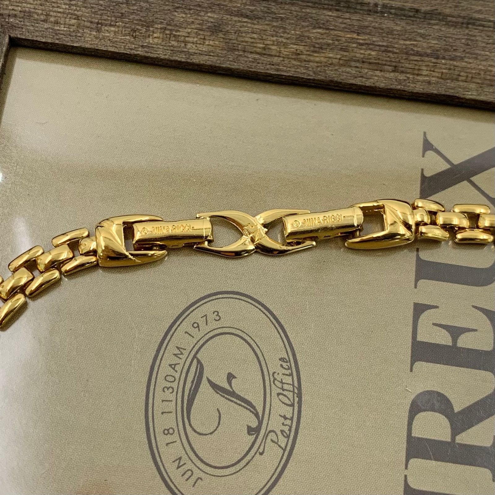 NINA RICCI 蝶モチーフ ネックレス 超美品