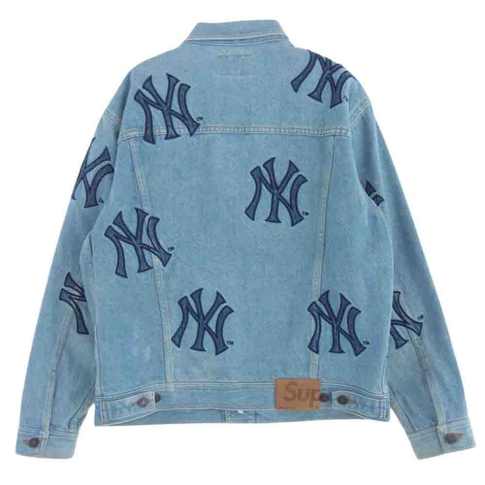 Supreme シュプリーム 21AW New York Yankees Denim Trucker Jacket ニューヨーク ヤンキース デニム  トラッカー ジャケット インディゴブルー系 M【中古】 - メルカリ