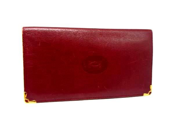 Cartier カルティエ マストライン レザー 二つ折り 長財布 ウォレット