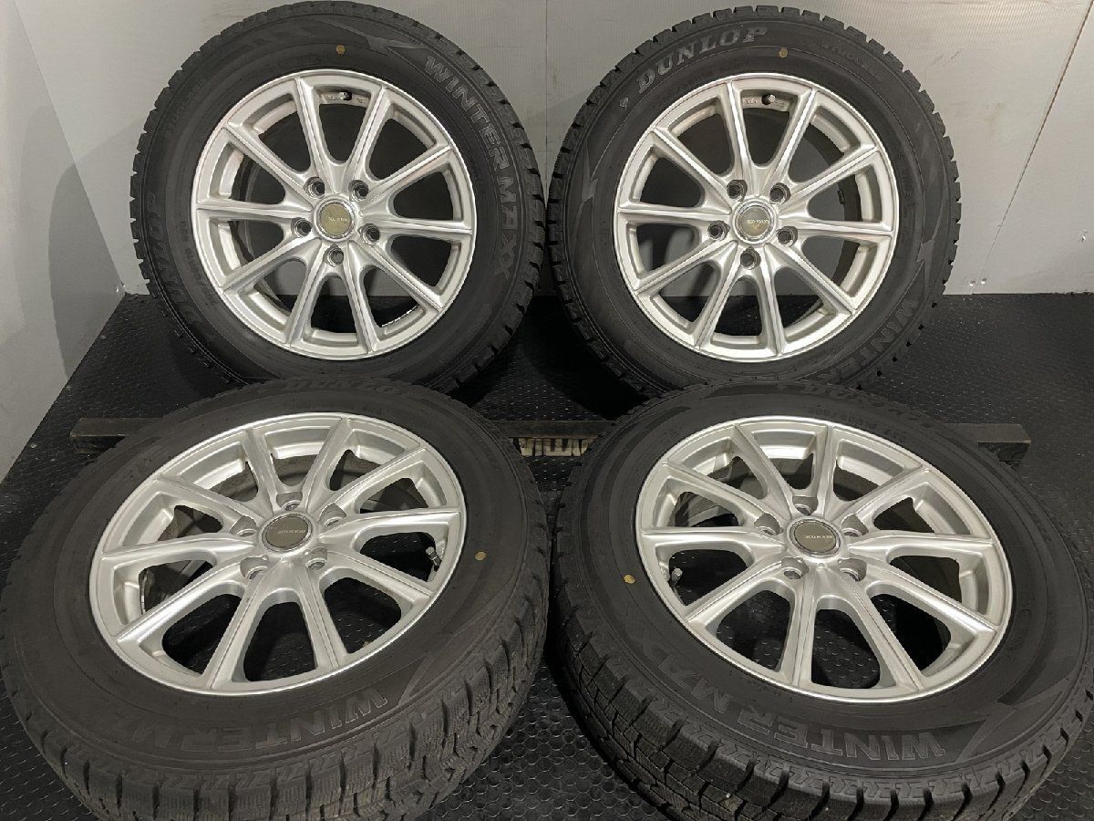 DUNLOP WINTER MAXX WM02 205/60R16】スタッドレス【ECO FORME SE-15 16インチ  6.5J5HPCD114.3+54】21年製 ヴォクシー ノア等 (MTR213) - メルカリ