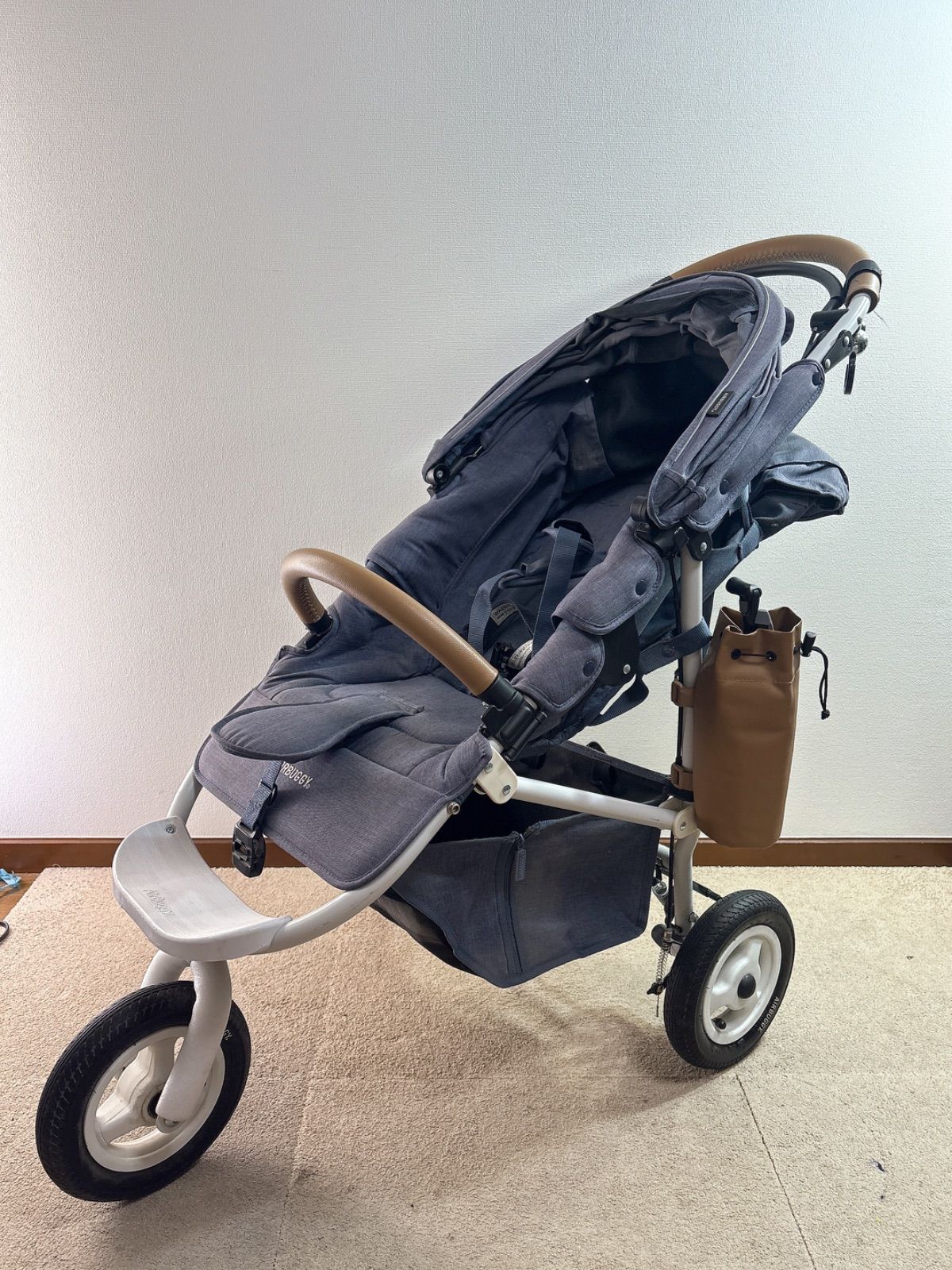 【☆美品☆】エアバギー☆3輪ベビーカー☆ココブレーキEX☆限定☆メランジデニム☆ COCO エアバギー AirBuggy ココブレーキEX メランジデニム 三輪