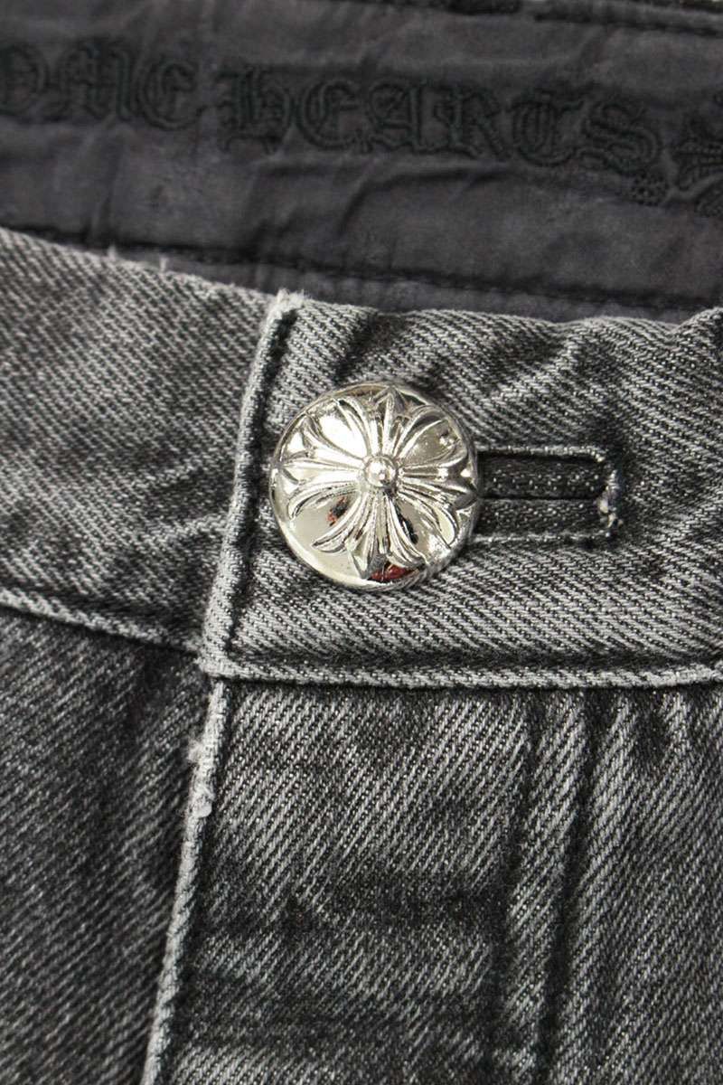 N*★様 クロスパッチラブブ　クロスパッチパンツ　究極2点セット クロムハーツ JEAN SL FLEURKNEE クロスパッチ付きフレアニー
