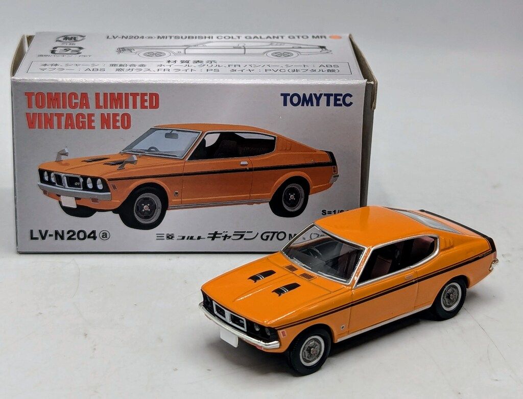 トミーテック TOMICA LIMITED VINTAGE NEO 三菱コルト ギャラン GTO MR(70年式)(オレンジ) LV-N204a