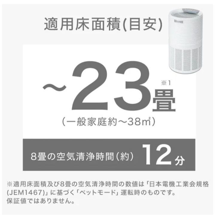 ♥ ニトリ×エディオン 共同開発商品 NR-6089 ペット空気清浄機 e angle select ホワイト SNA 225101506008FR WWW_KANDAIZUMI_COM