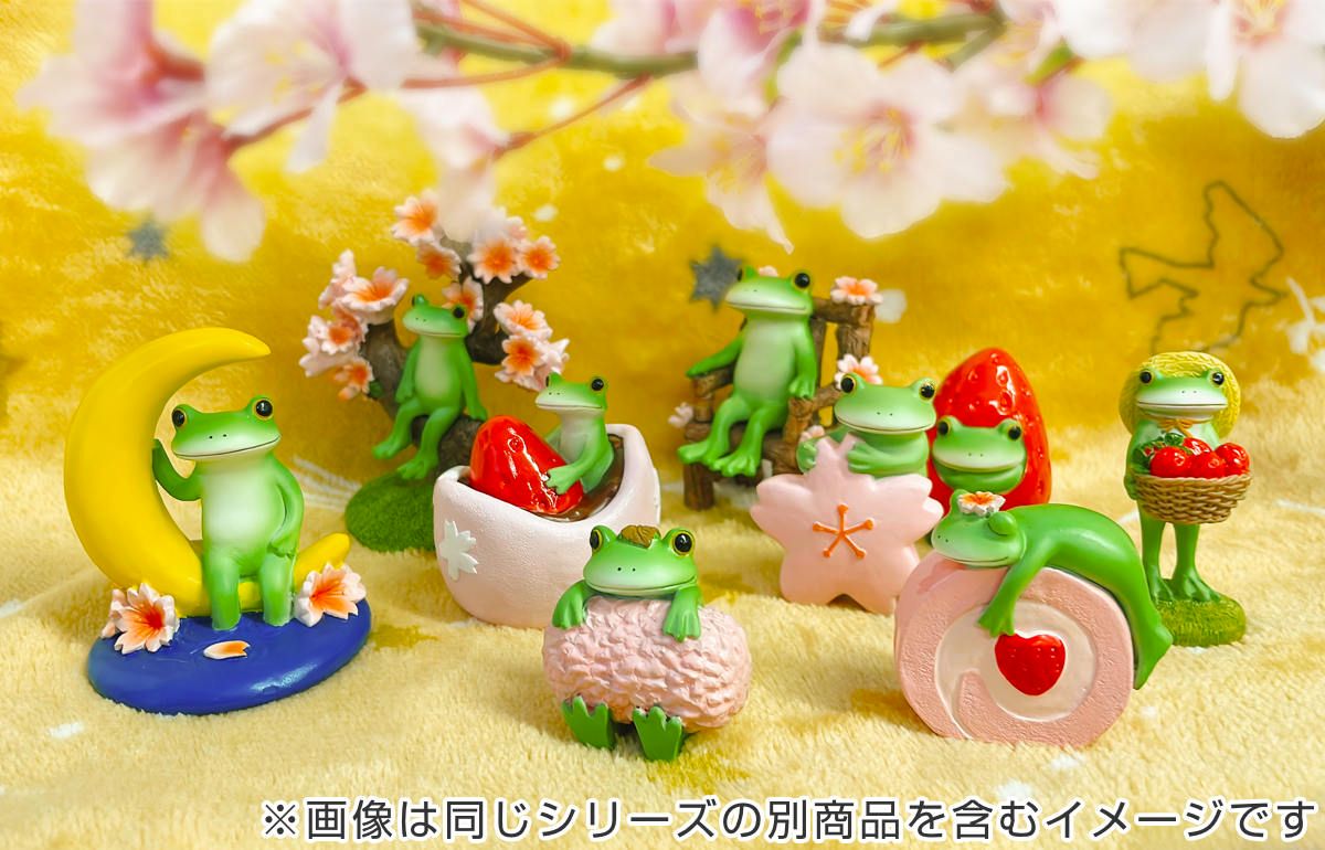 コポー 桜もちになりきるカエル カエル 置物 （ Copeau 置き物