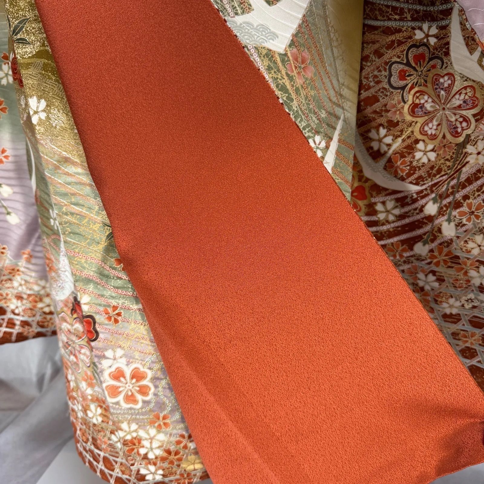 美品 振袖フルセット 正絹振袖 正絹長襦袢 古典柄 153〜163cm 成人式