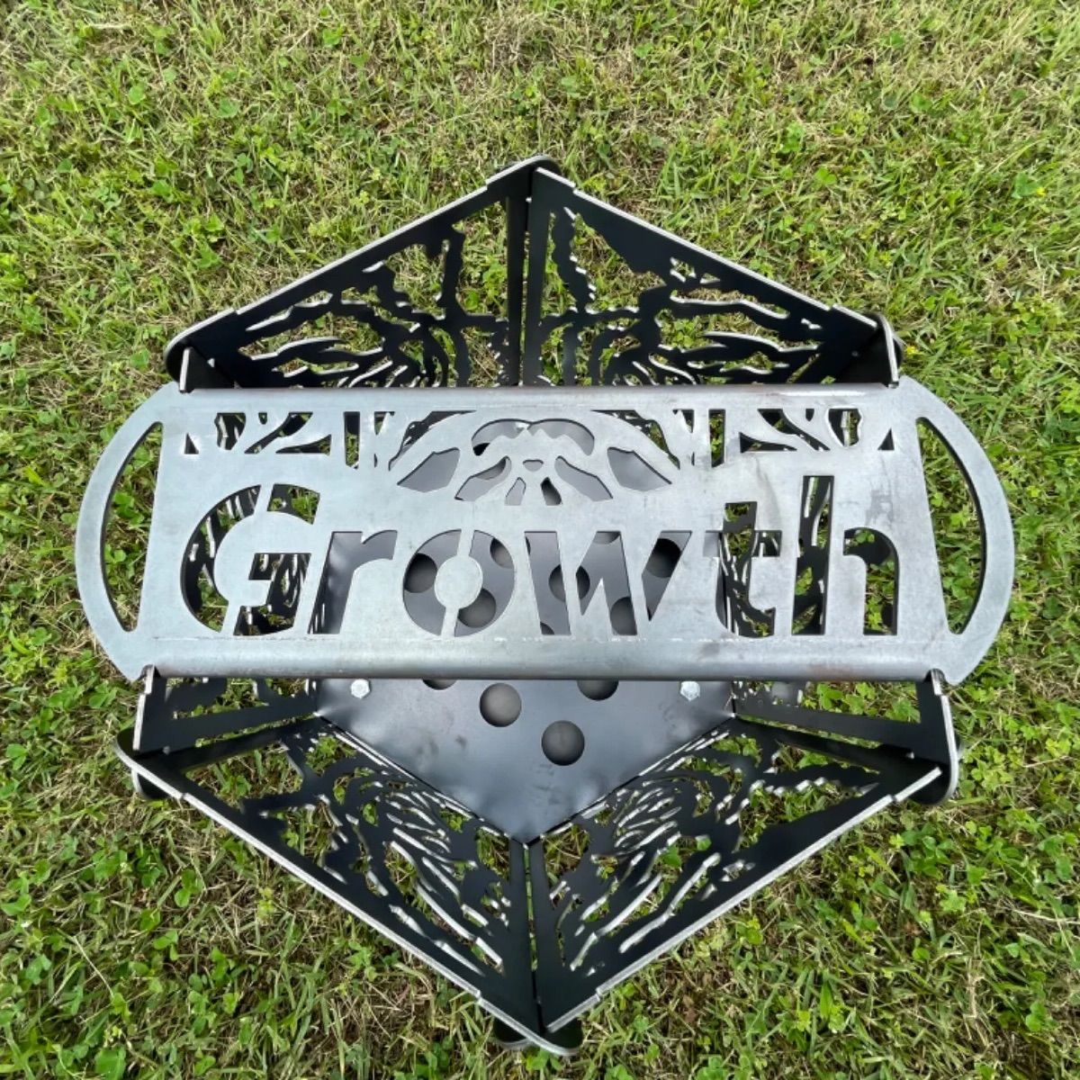 growth 組み立て式六面焚き火台 (虎影) growth prefabricated Hexagon