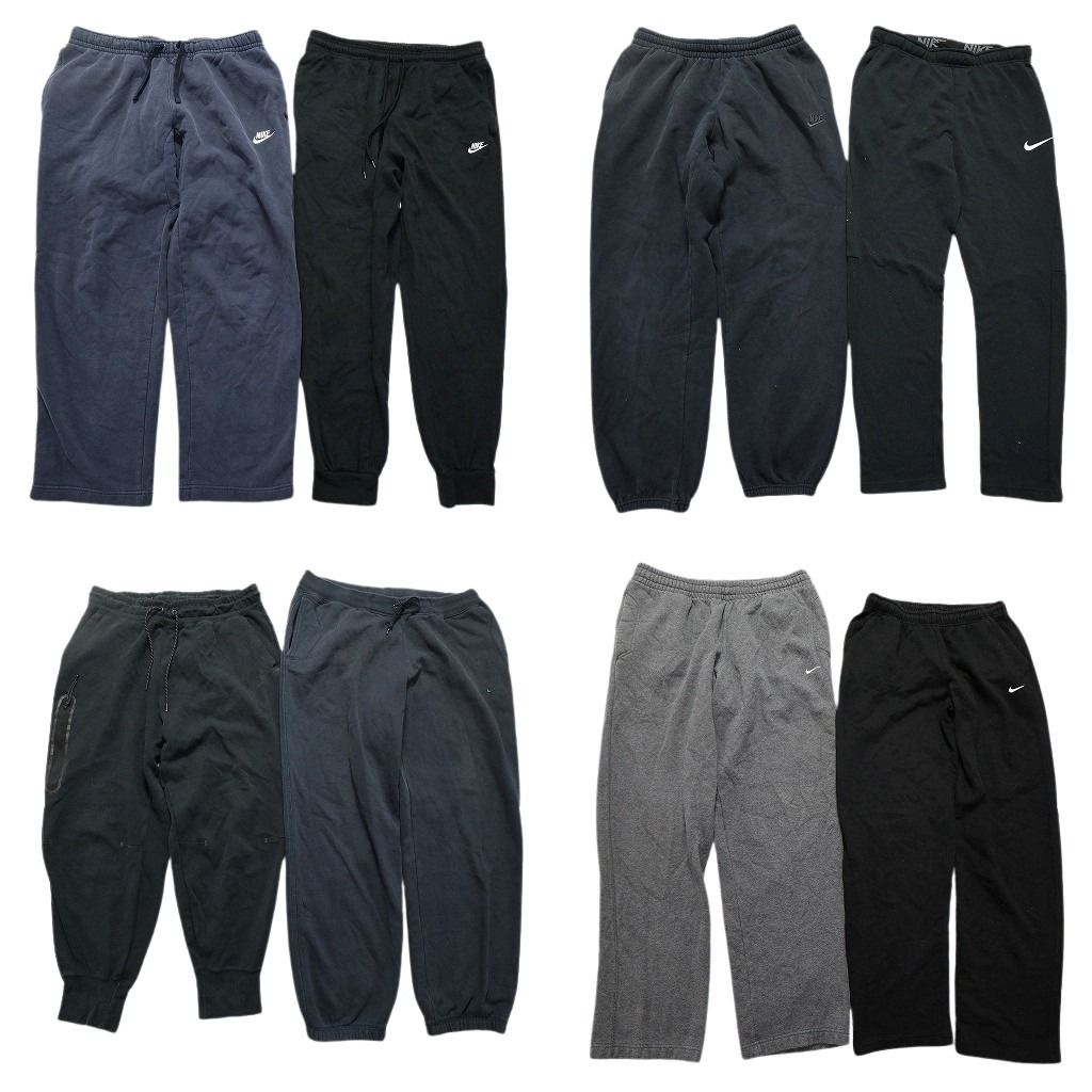 古着卸 ナイキ NIKE スウェット パンツ 8枚セット メンズ Ｌ ワイド ジョガーパンツ スウォッシュ 古着 NC0842