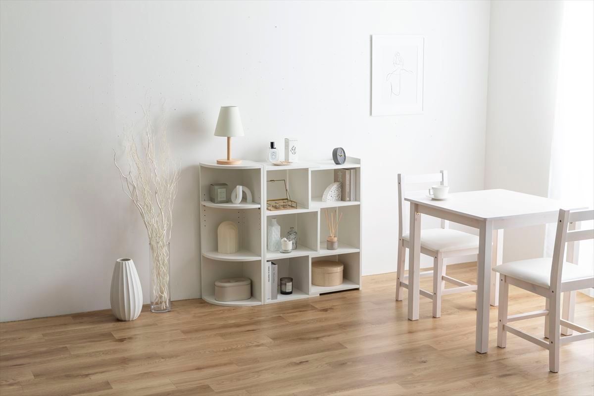 送料無料】【幅40-75cm】Sunap伸縮ラック 収納 木目調 棚