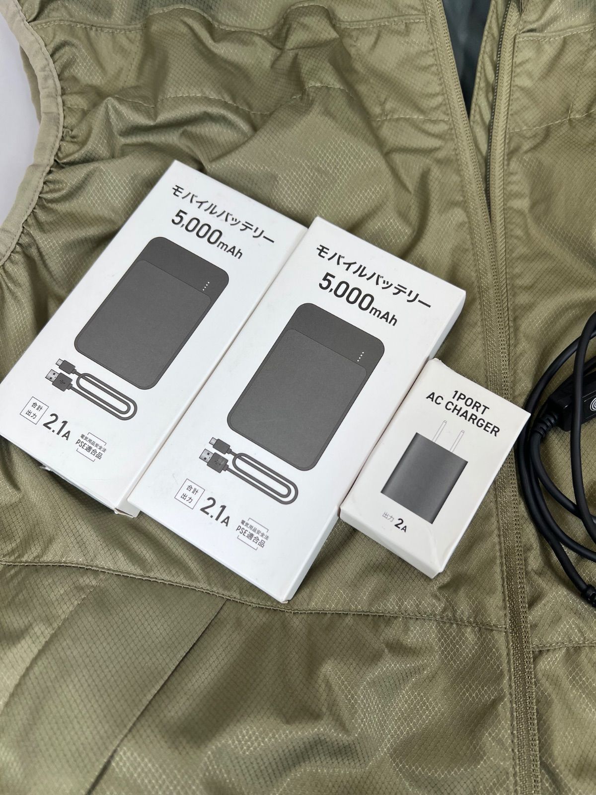 ダンロップ ファン付きウェア 空調ベスト Mサイズ