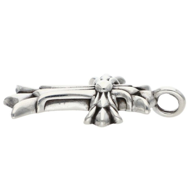  クロムハーツ DBL CH CRS ダブルCHクロス チャーム ペンダント シルバーネックレストップ メンズ ネックレス アクセサリー