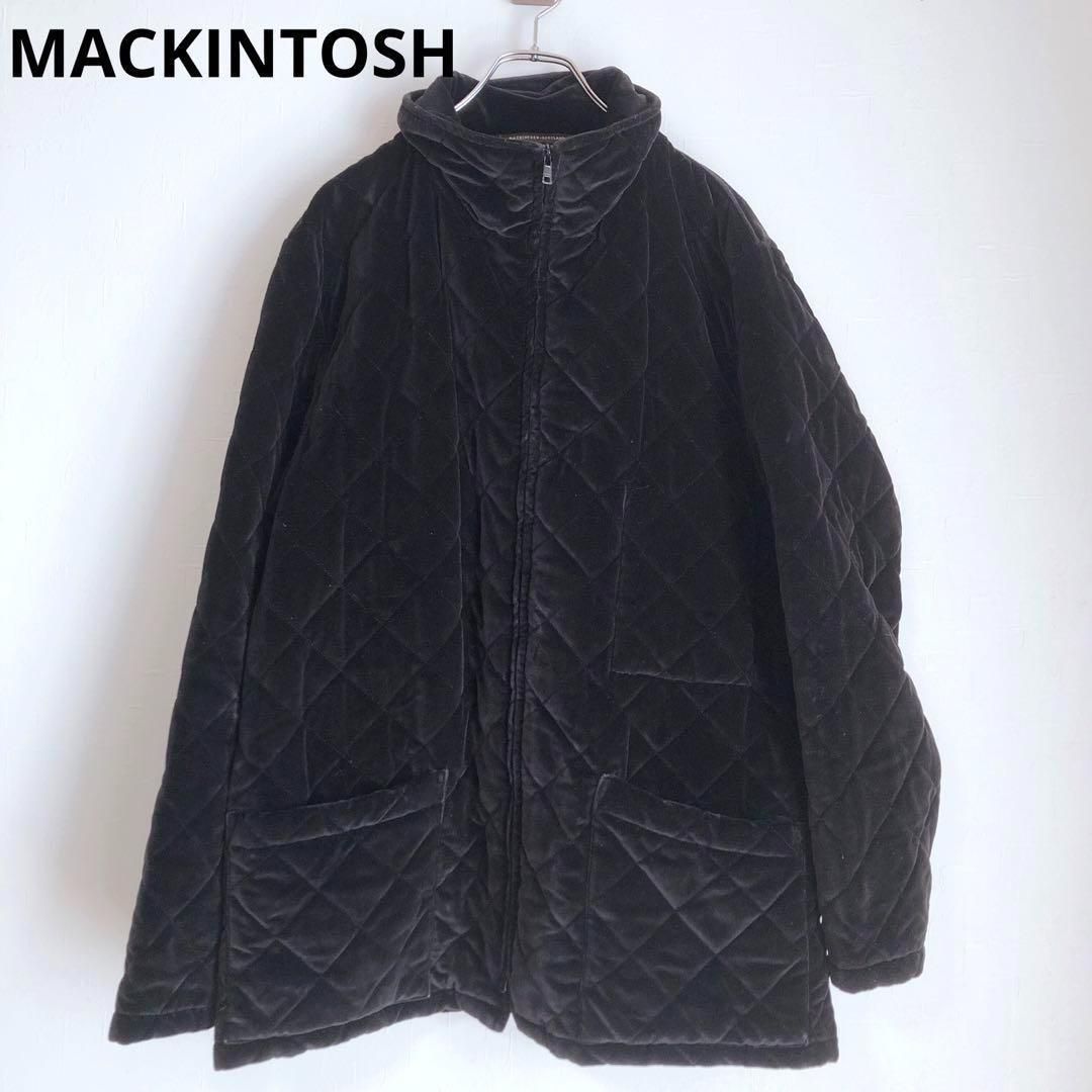 マッキントッシュ MACKINTOSH キルティングジャケット アウター コート ブラック シンプル 高見え 大人カジュアル 防寒 ポケット ジップアップ M
