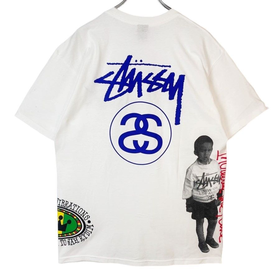 新品メキシコ製ステューシーStussy半袖Tシャツ4面プリント両面プリント