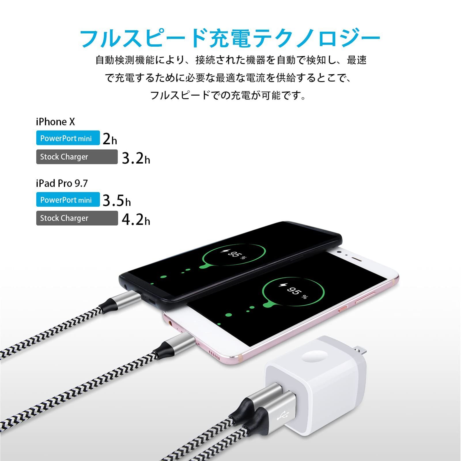 USB充電器 白 3個 4ポート アダプター iPhone Android - 携帯電話