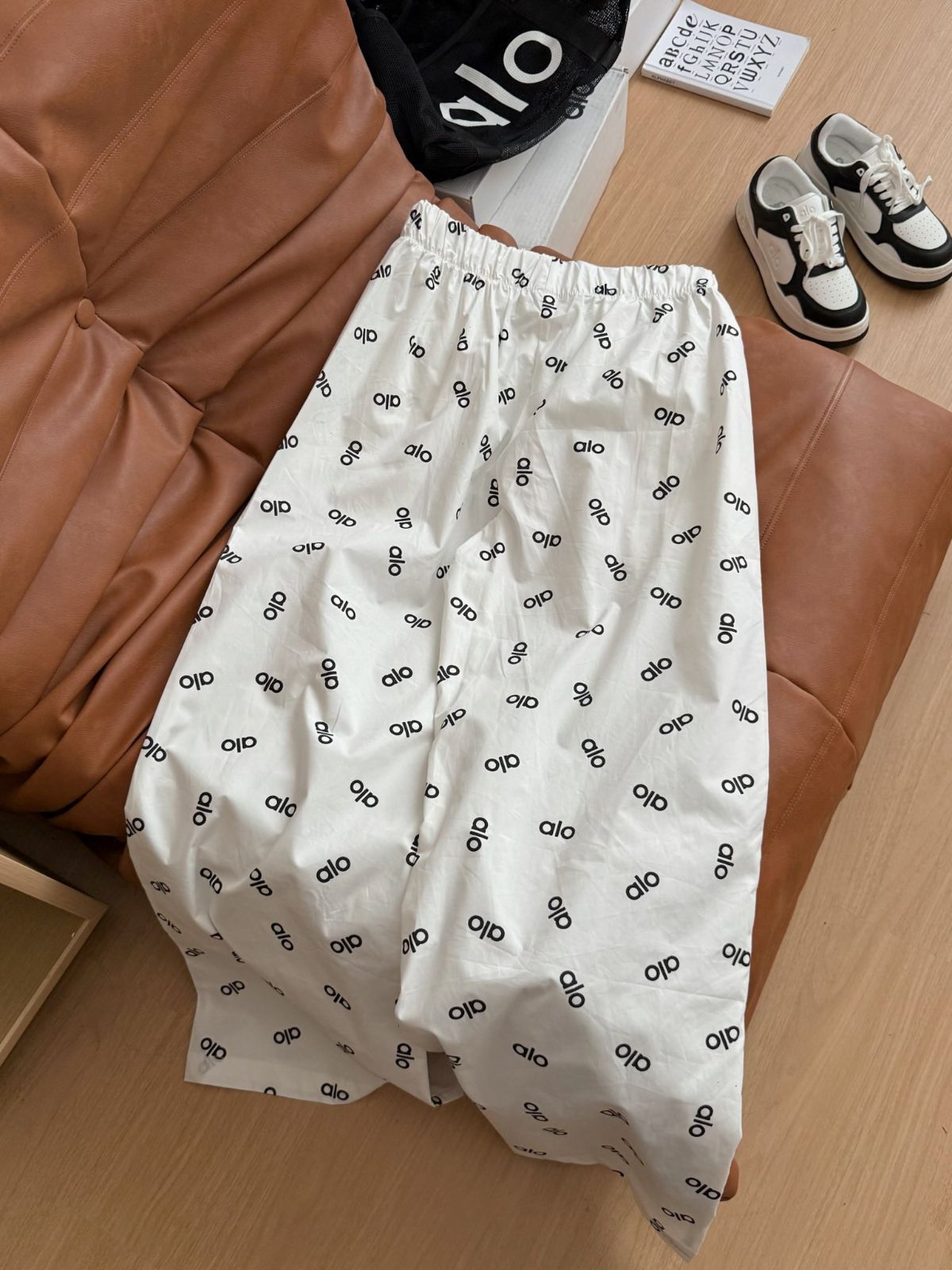 プリントカジュアルロングパンツ