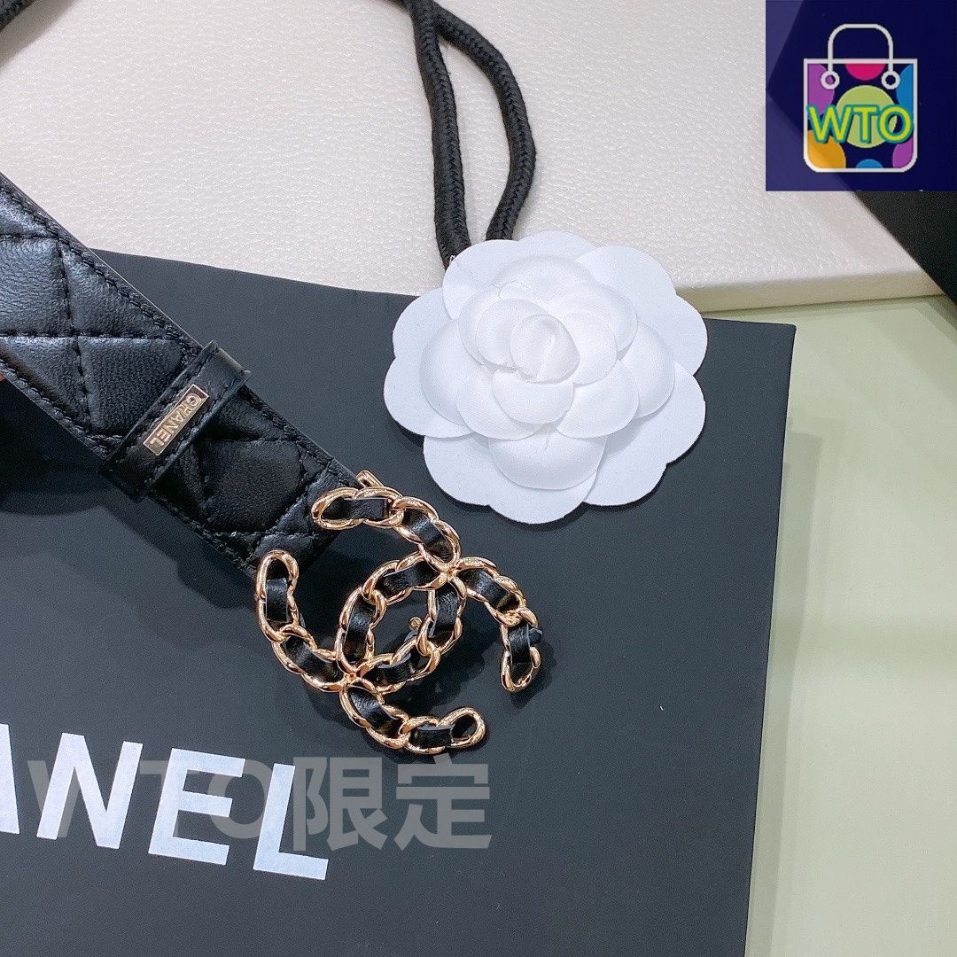 今日特価】Chanel シャネル レザーベルト - メルカリ