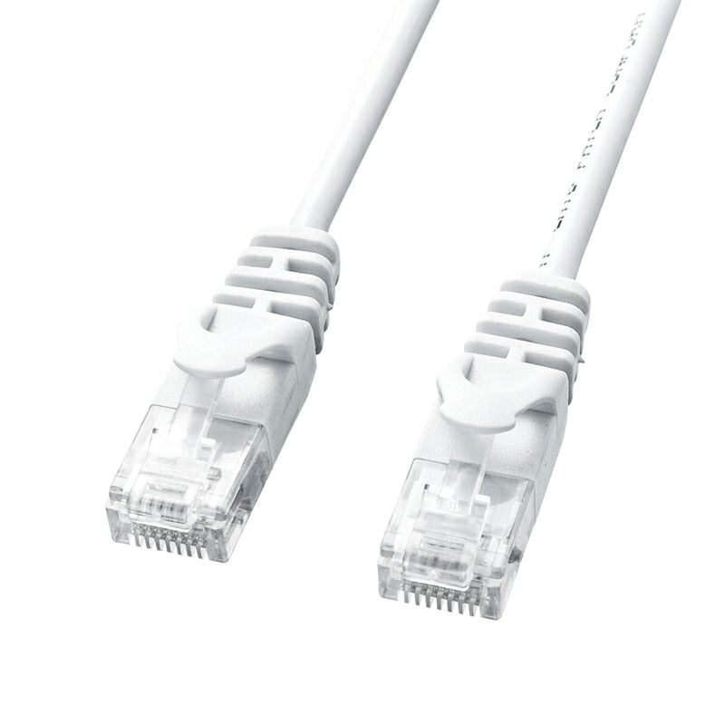 （まとめ買い）サンワサプライ カテゴリ6極細LANケーブル 10m ホワイト LA-SL6-10W 【×3セット】