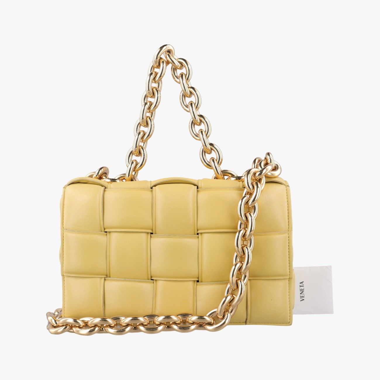 ボッテガヴェネタBottega Venetaザ チェーン カセット イエロー ラムスキン B08955659J
