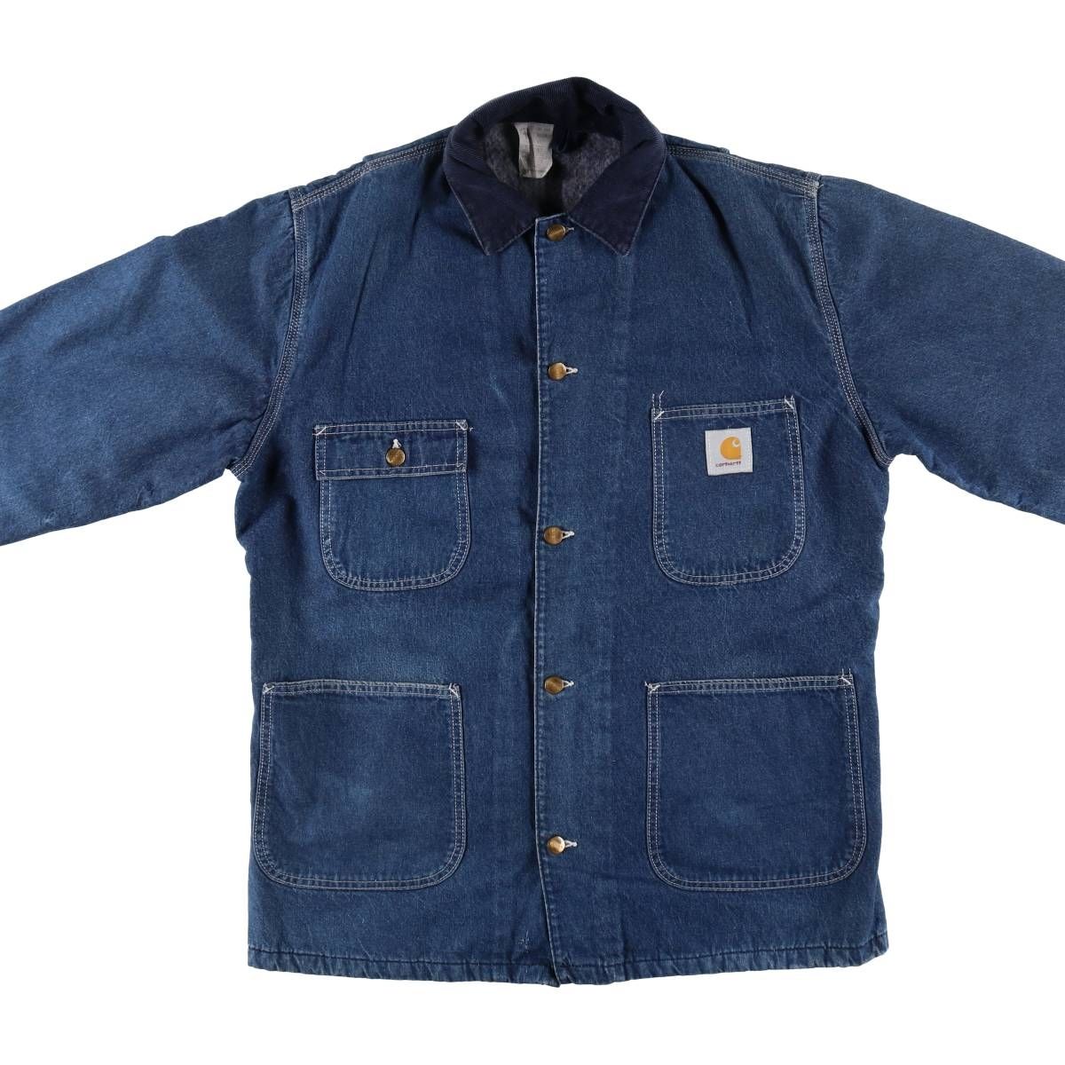 vintage 80年代 US製 カーハートデニム カバーオール チョアコート 80s USA製 carharttカーハート デニム チョアコート カバーオール 44