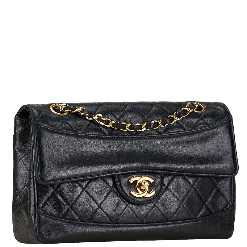 CHANEL ビジュー✨　マトラッセ　ショルダーバッグ　ラムスキン　ココマーク 中古・古着通販】CHANEL (シャネル) ココマークビジューチェーン