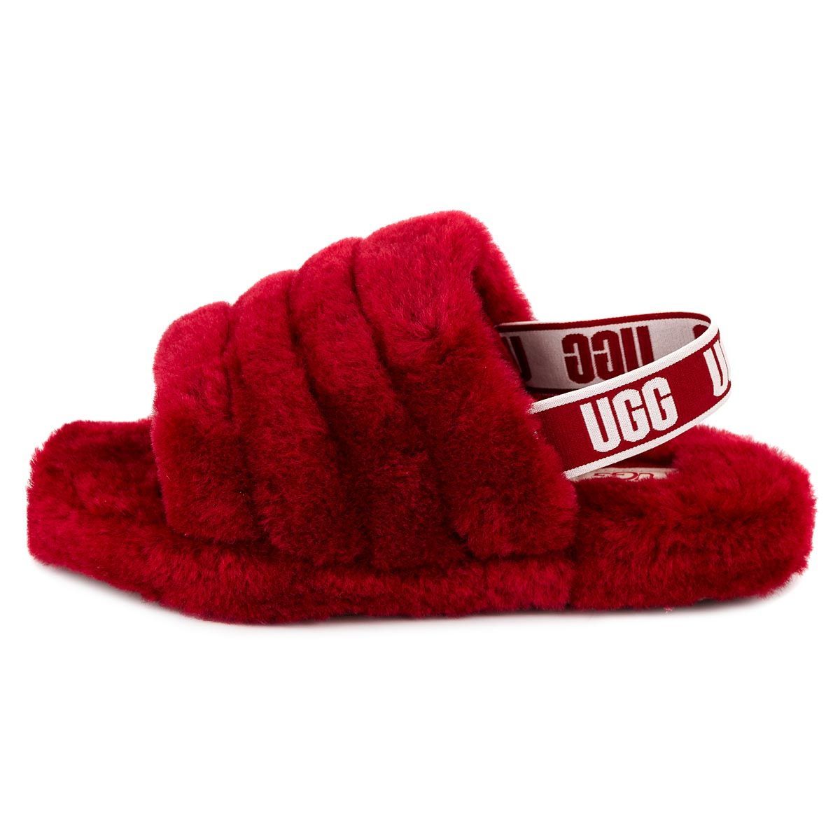 UGG (アグ) レディース Fluff Yeah スライドスリッパ, サンバレッド