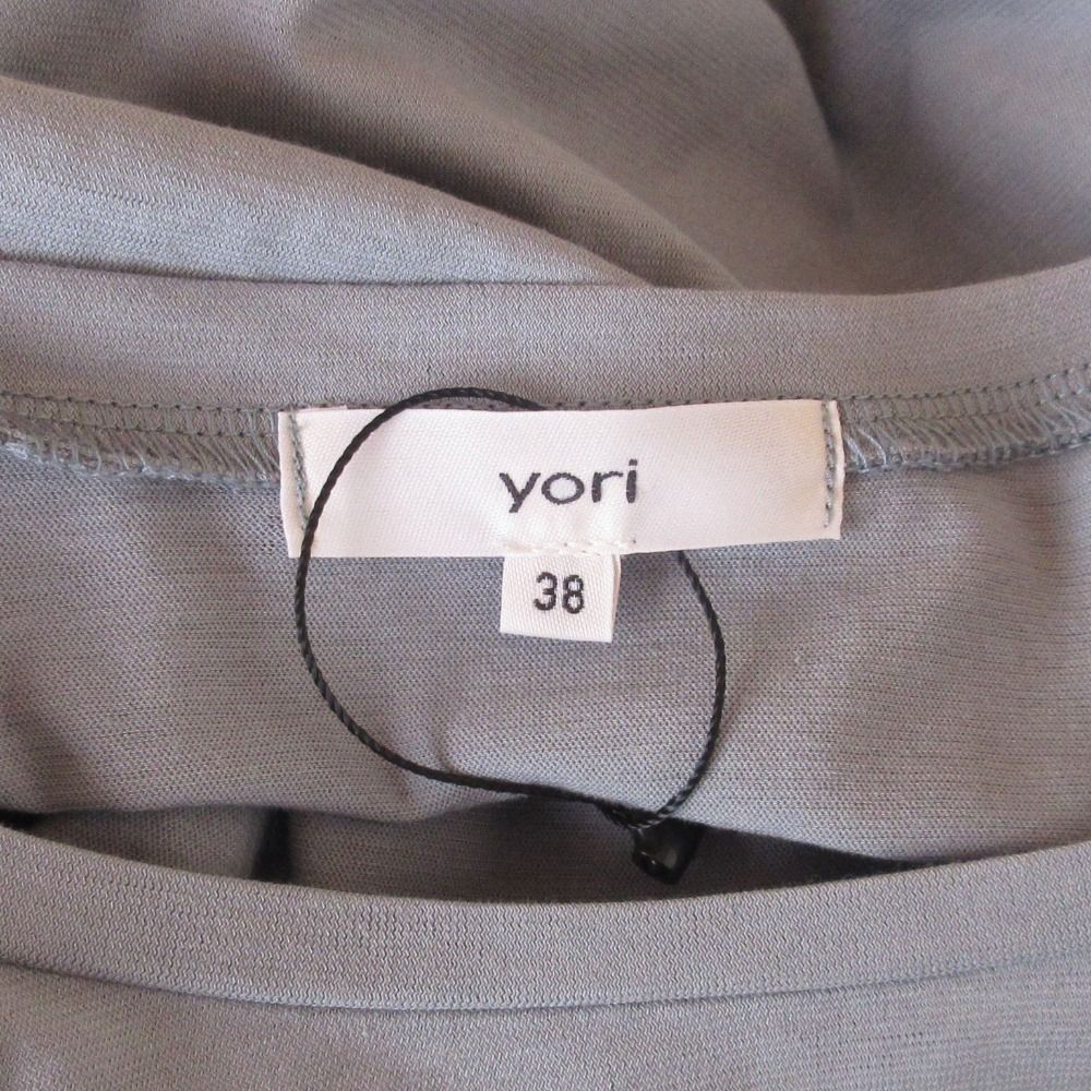 未使用 yori ヨリ ボヘミアンギャザーカットソー 半袖 プル